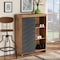 Baxton Studio Caspian Modern and Contemporary Two-Tone Grey and Oak Brown Finished Wood Shoe Cabinet 179-11216-Zoro - alternate 7